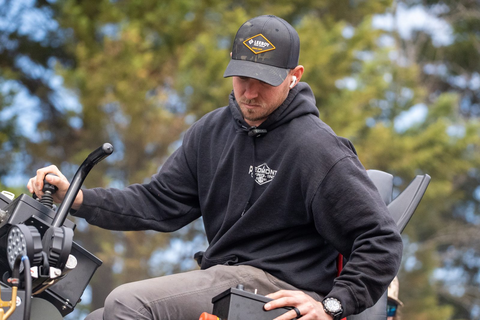 Piedmont Paving — on site